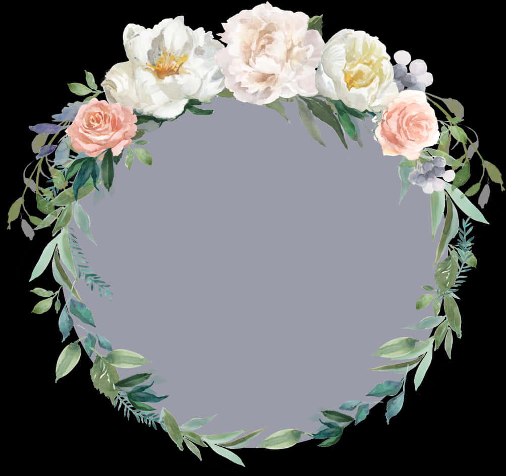 Floral_ Wreath_ Background PNG