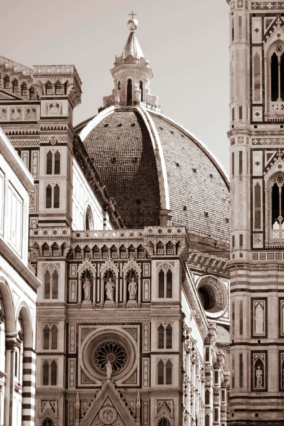 Florensdomengotisk Arkitektur Italien. Wallpaper