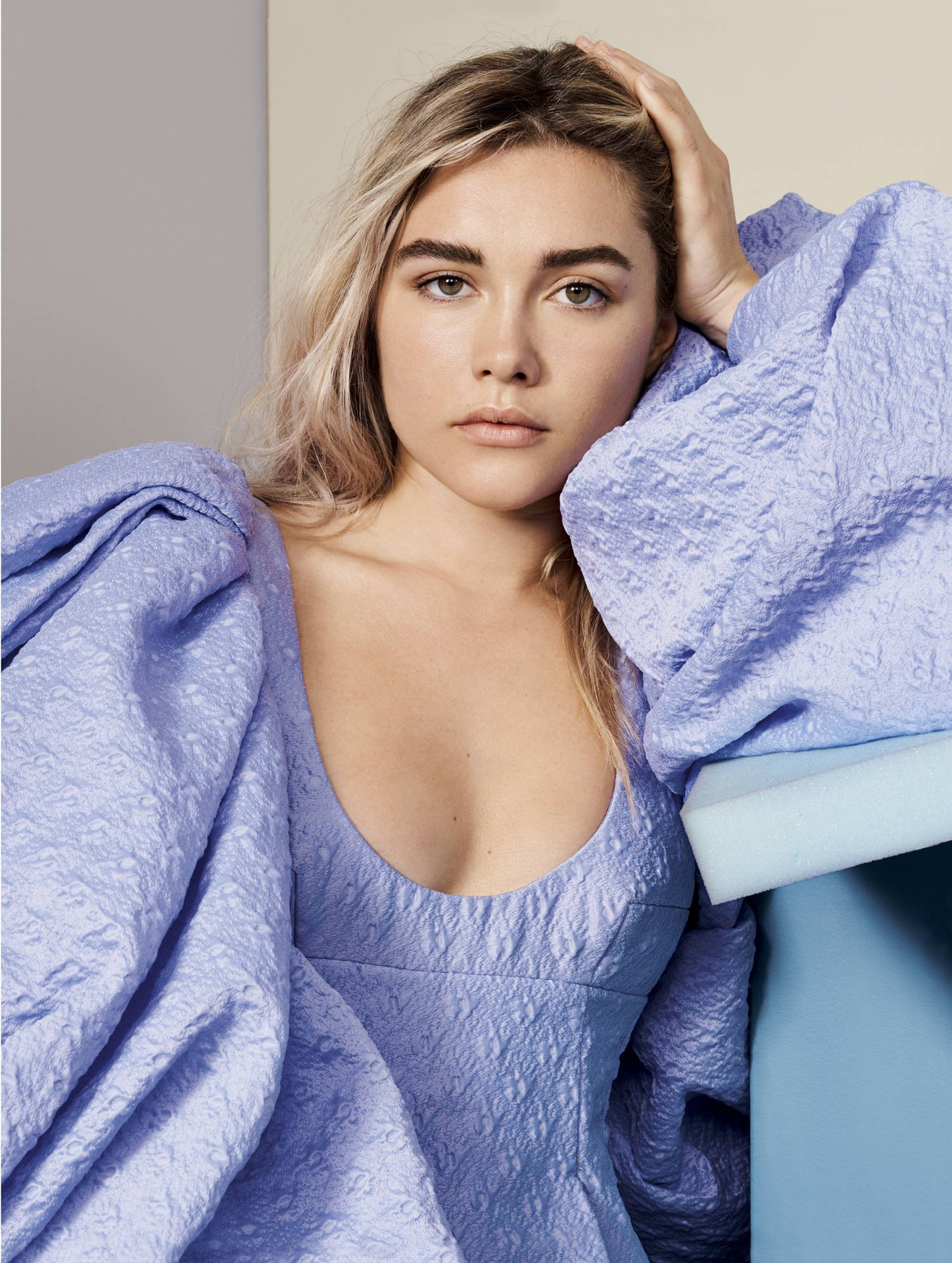 Florence Pugh In Periwinkle