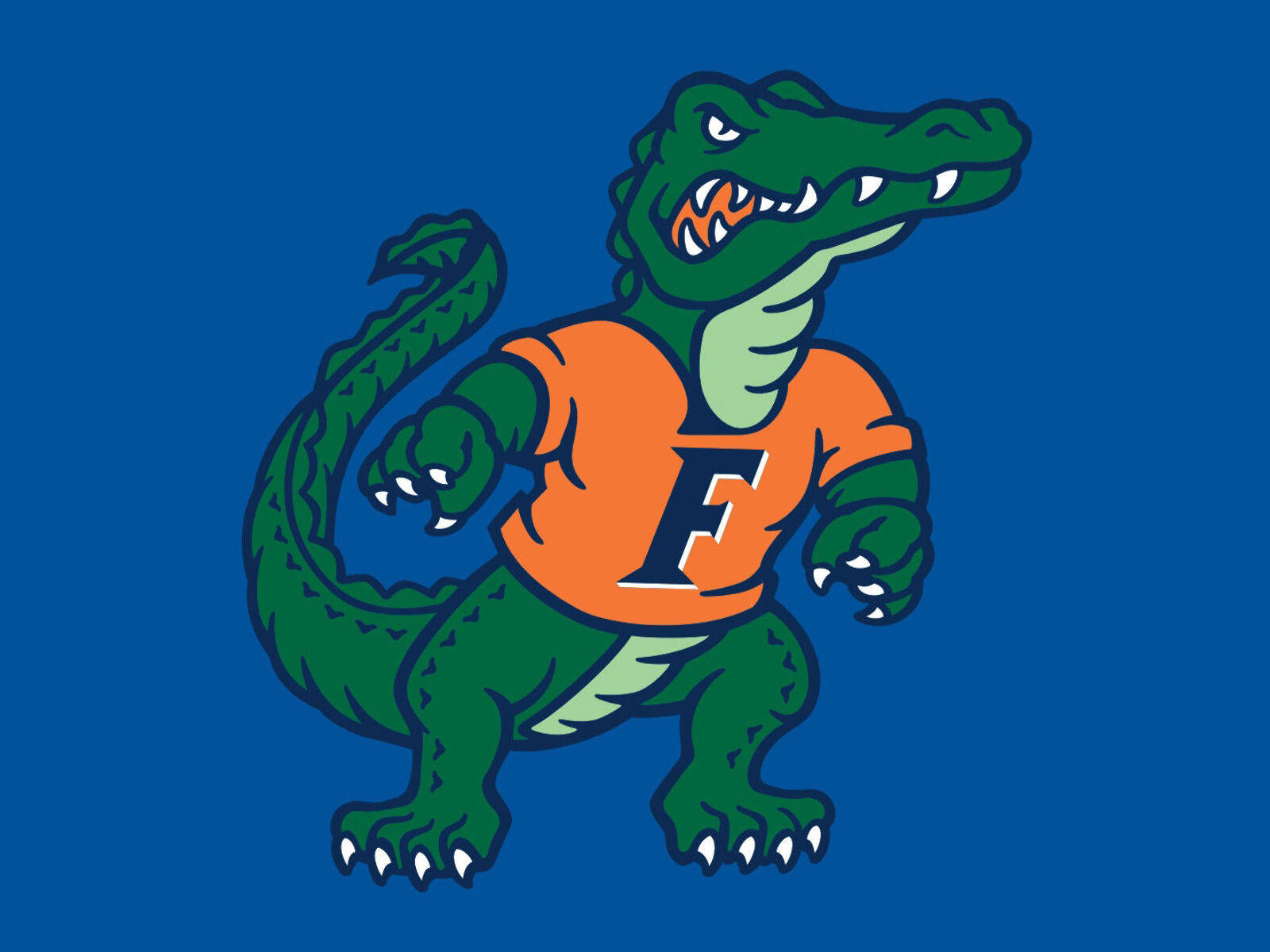 Florida Gators Albert Logo In Blue Wallpaper