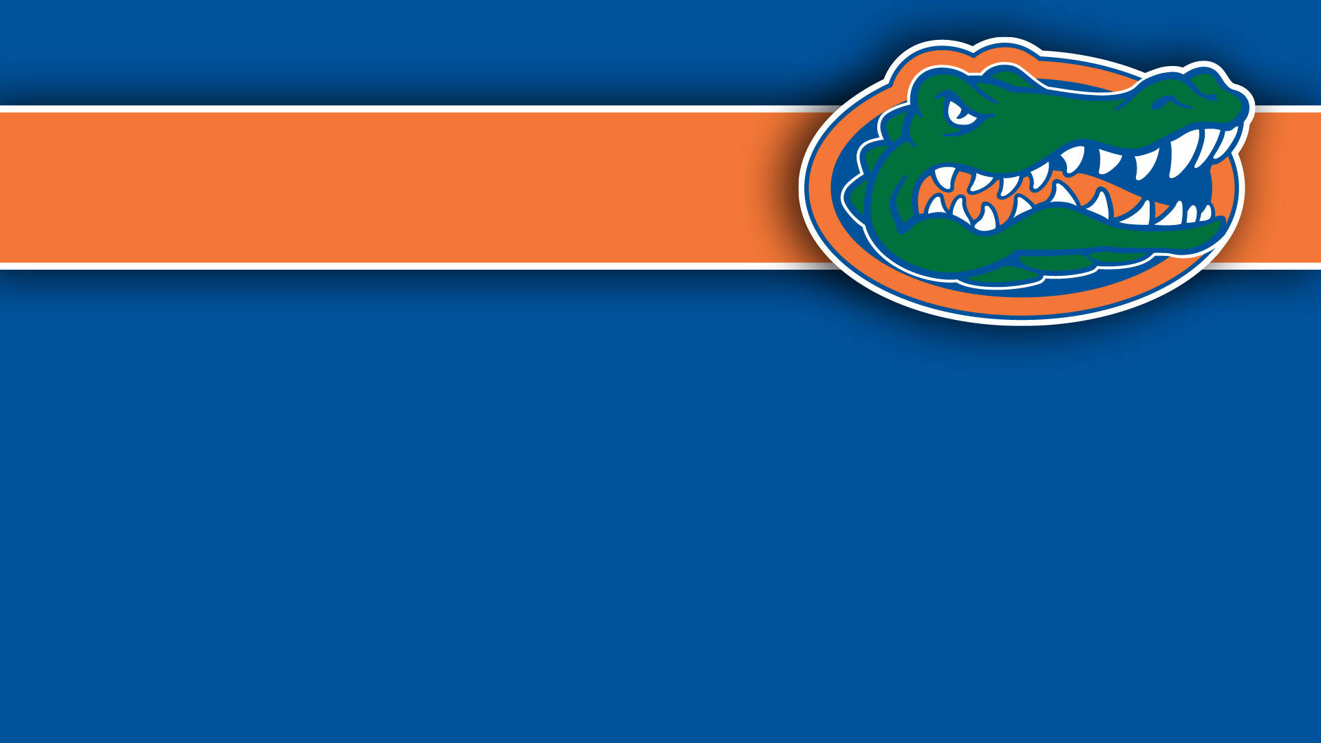 Florida Gators Alligator Hoved Logo Skabelon Wallpaper