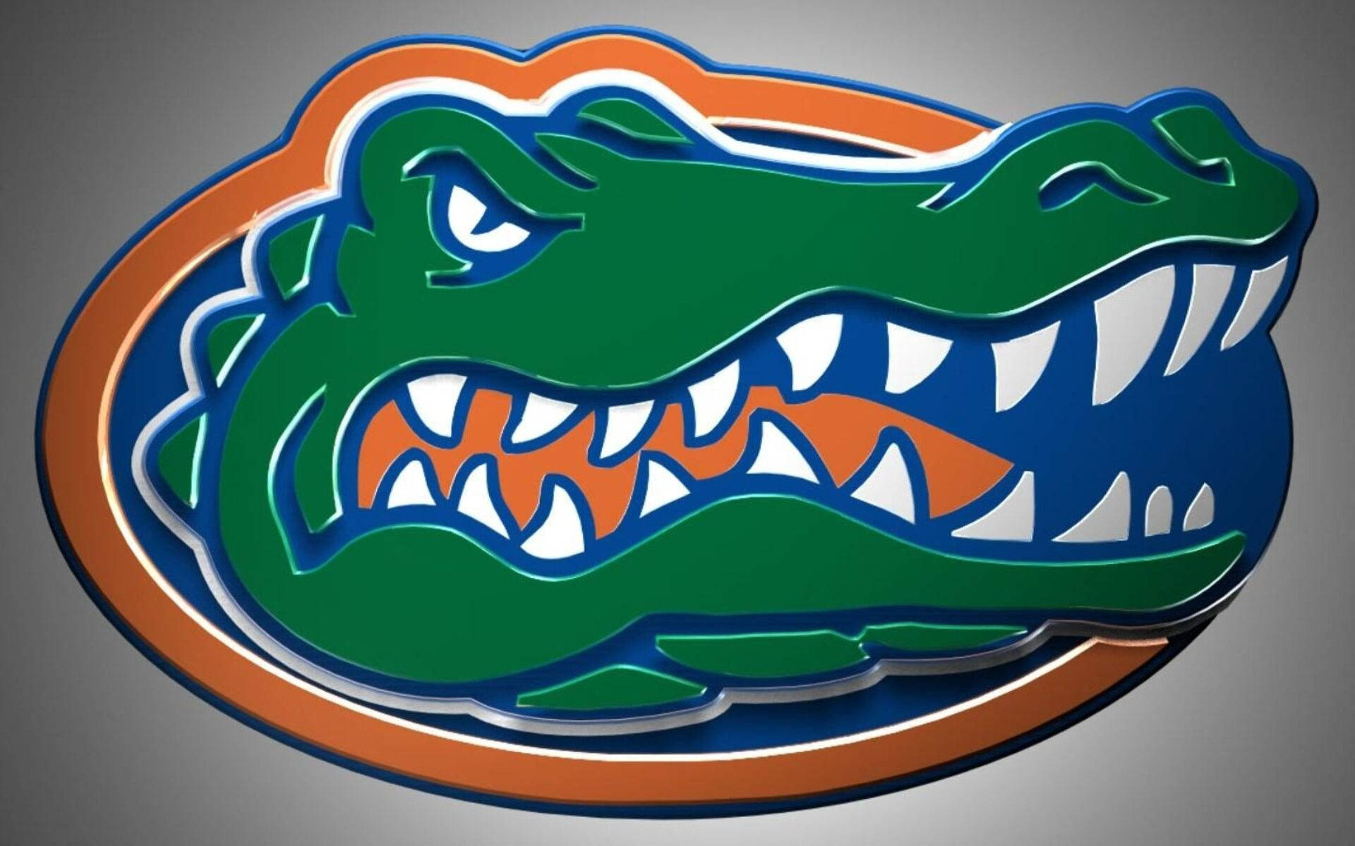 Florida Gators Emblem på en blå baggrund Wallpaper