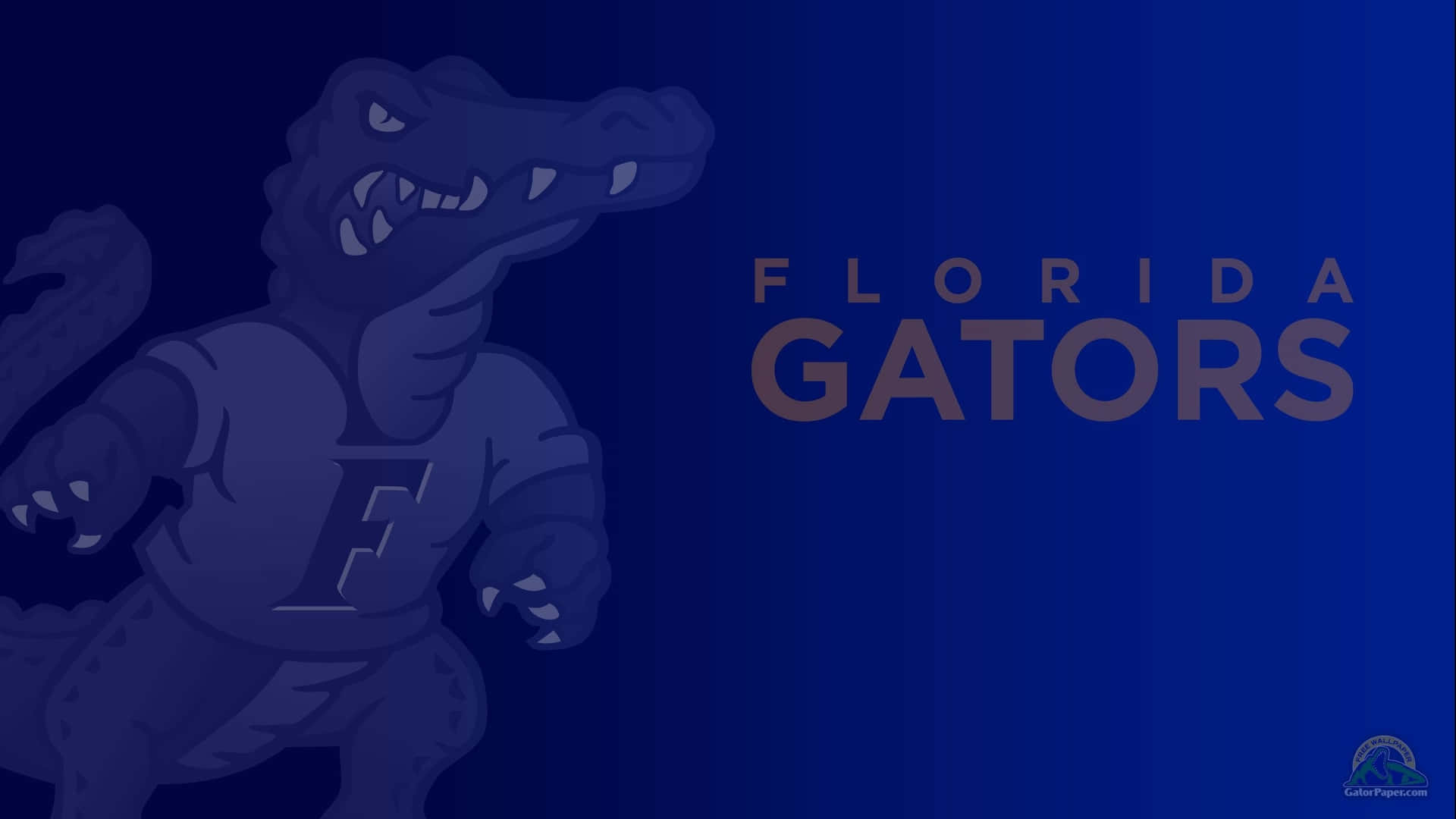 Denikoniska Bokstaven G Med Ränderna Från University Of Florida Gators. Wallpaper