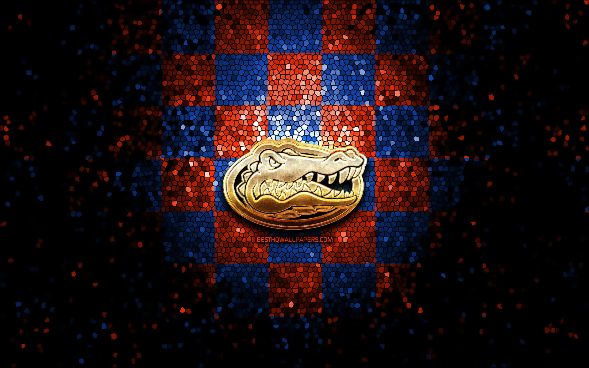 Dette tapet har Florida Gators' logo adorneret på sig. Wallpaper