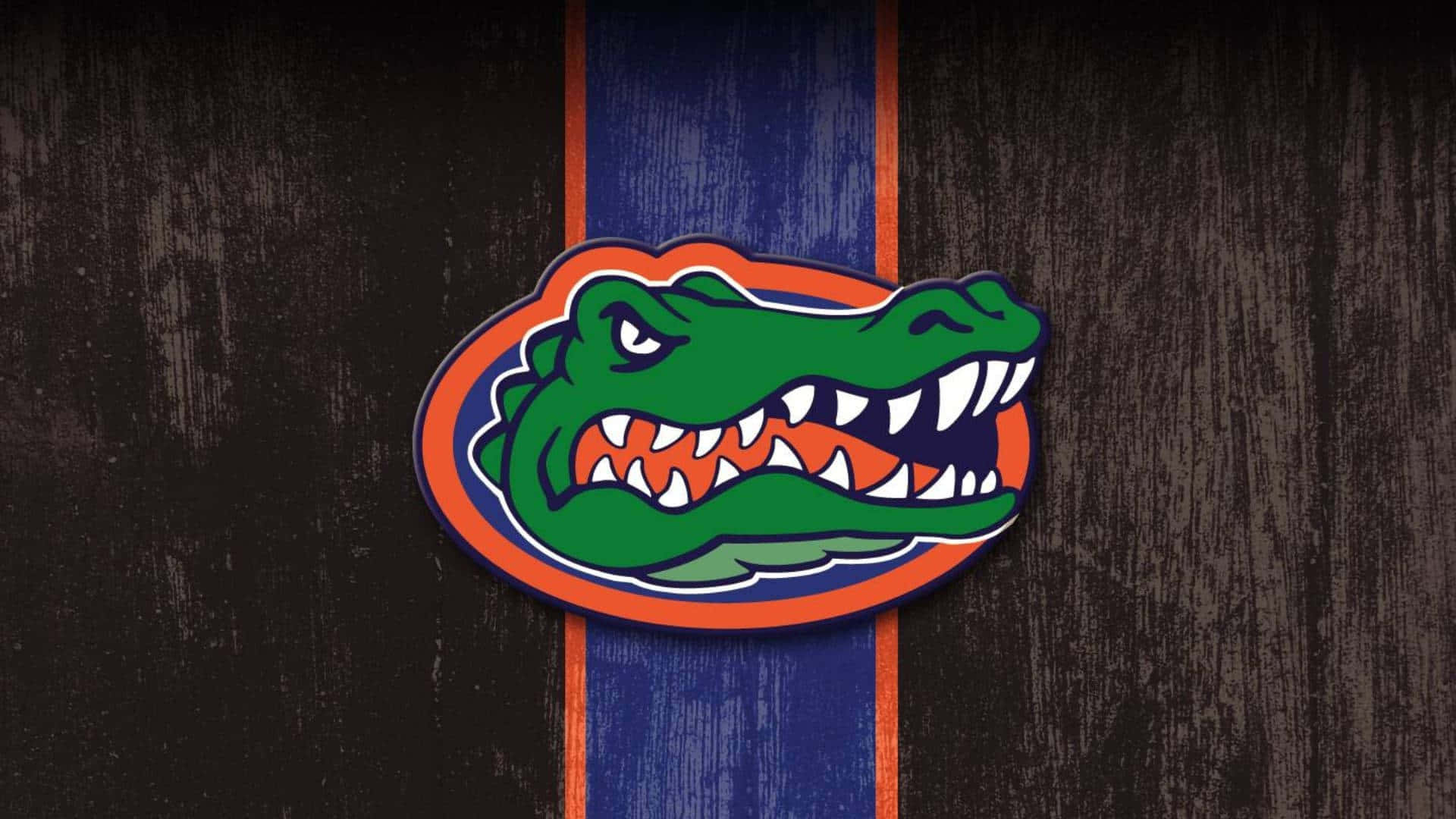 Den legendariske orange og blå Florida Gators Logo Wallpaper