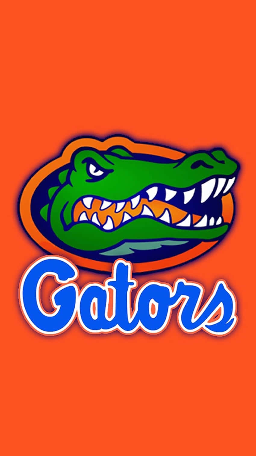 Dasflorida Gators Logo Auf Einem Orangefarbenen Hintergrund Wallpaper