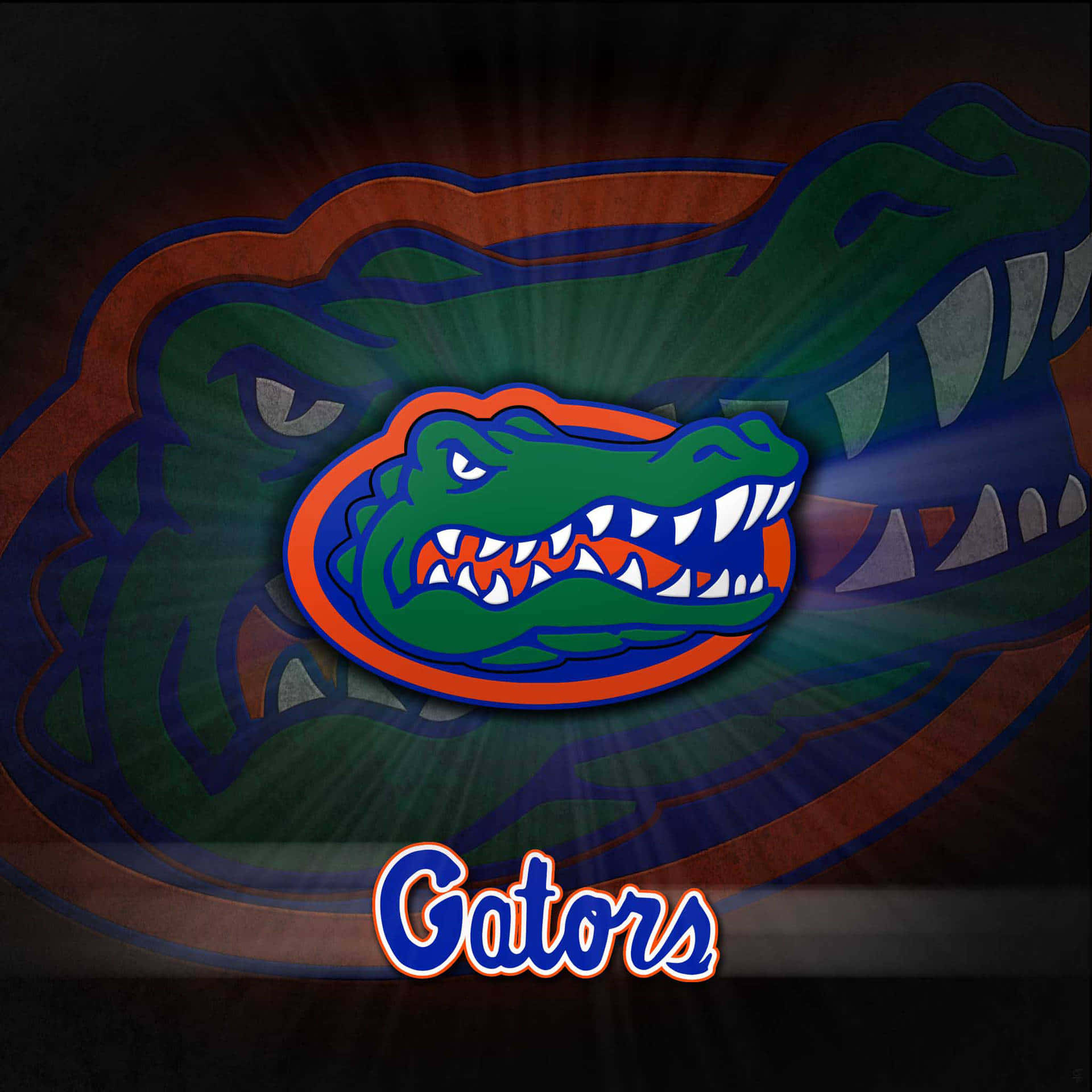 Florida Gators Logo Tapet: Se det Florida Gators logo på dette tiltalende tapet. Wallpaper