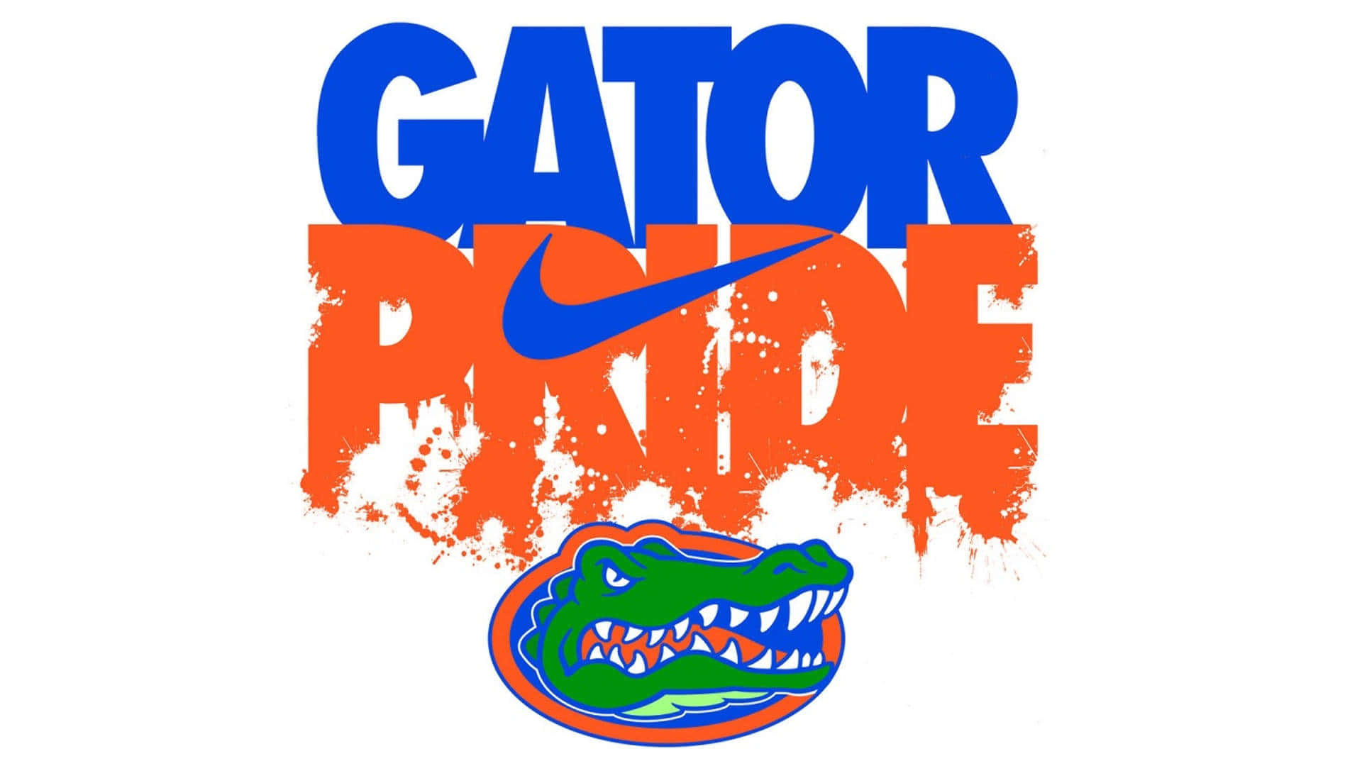 Dette tapet har Florida Gators-logo som ornaments. Wallpaper