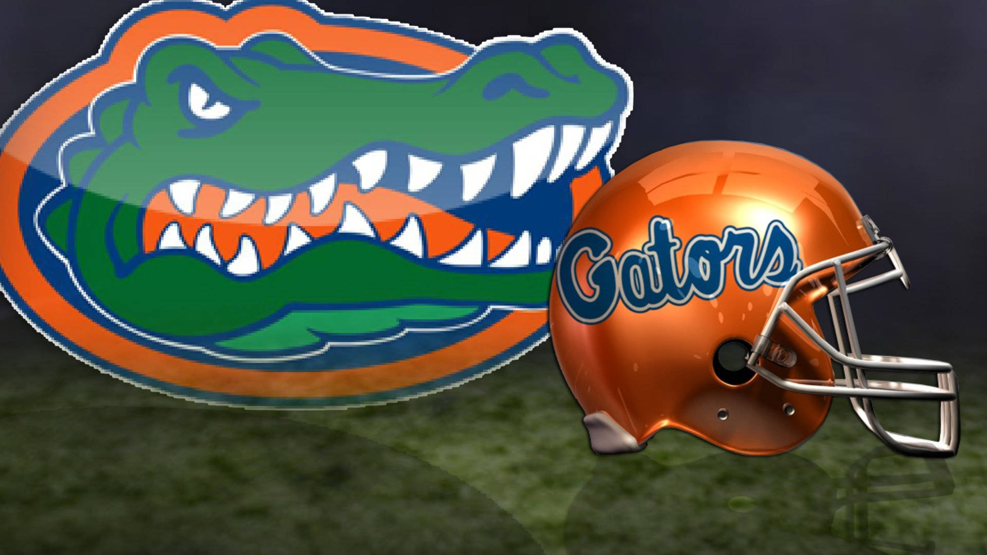 Florida Gators Logo With Helmet Wallpaper
