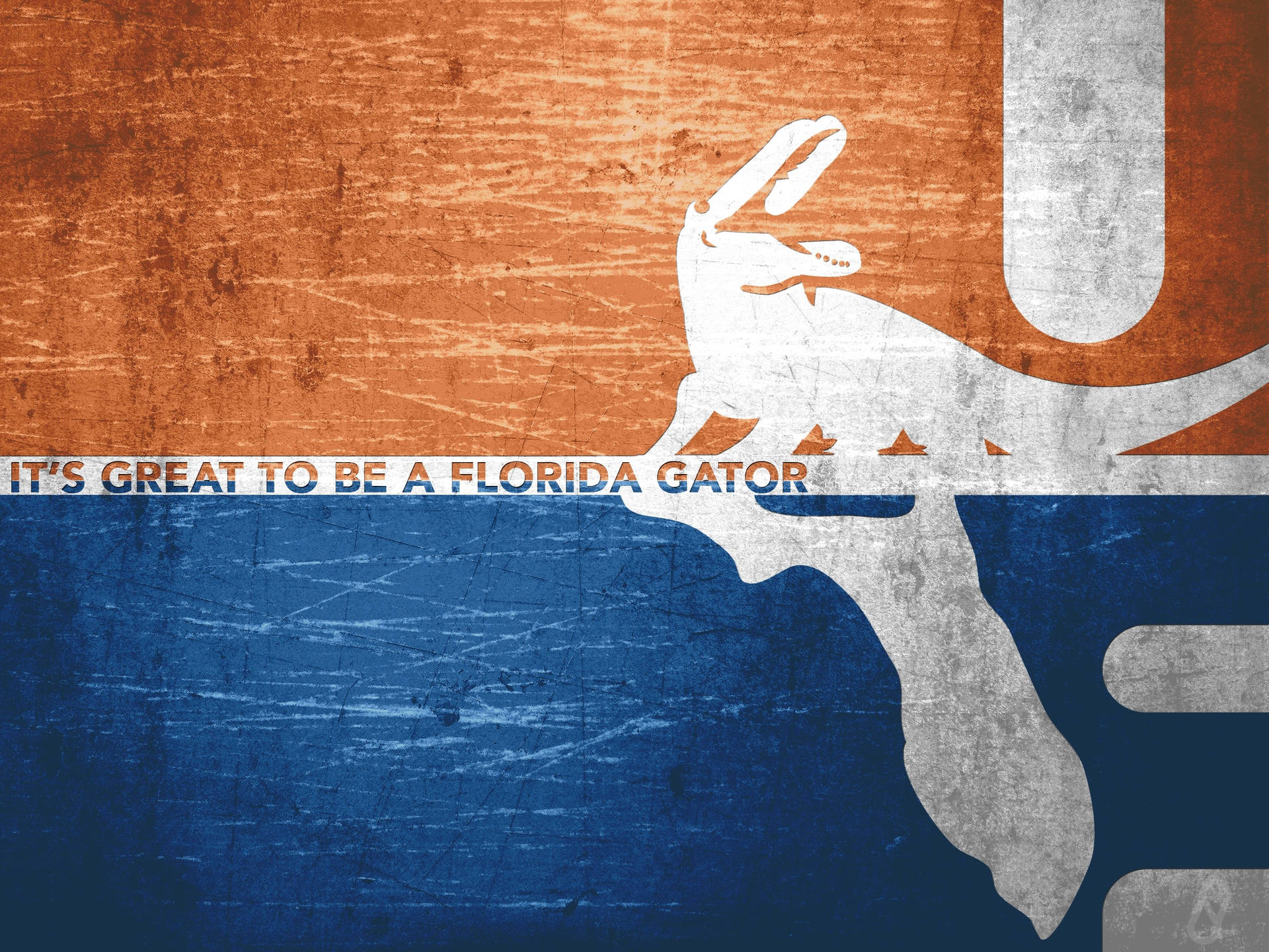 Florida Gators Vintage Flagge Tapet: Spil som Florida Gators Vintage Flagge. Wallpaper
