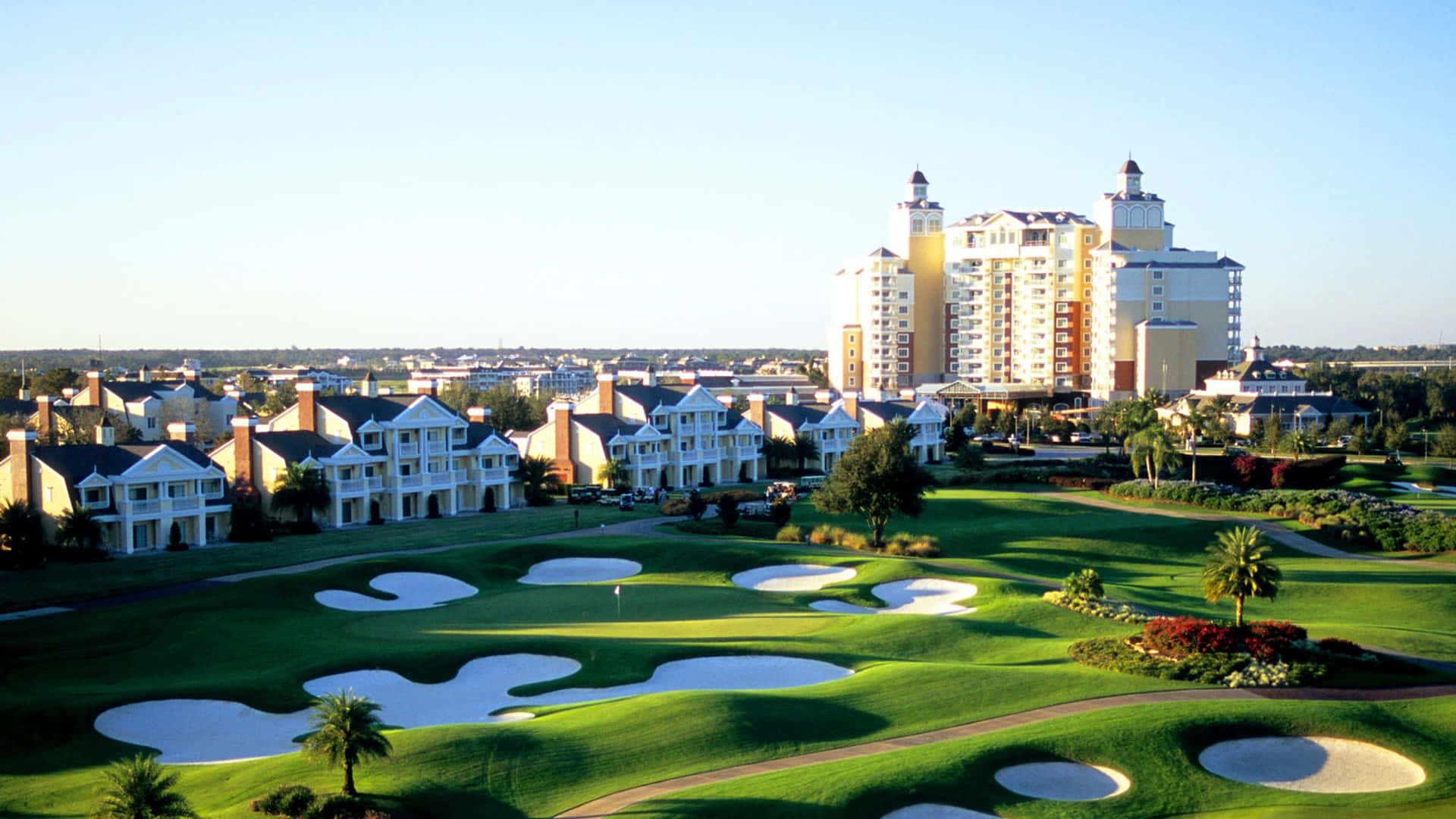 Reunionresort Golf Courses È Un Campo Da Golf In Florida. Sfondo