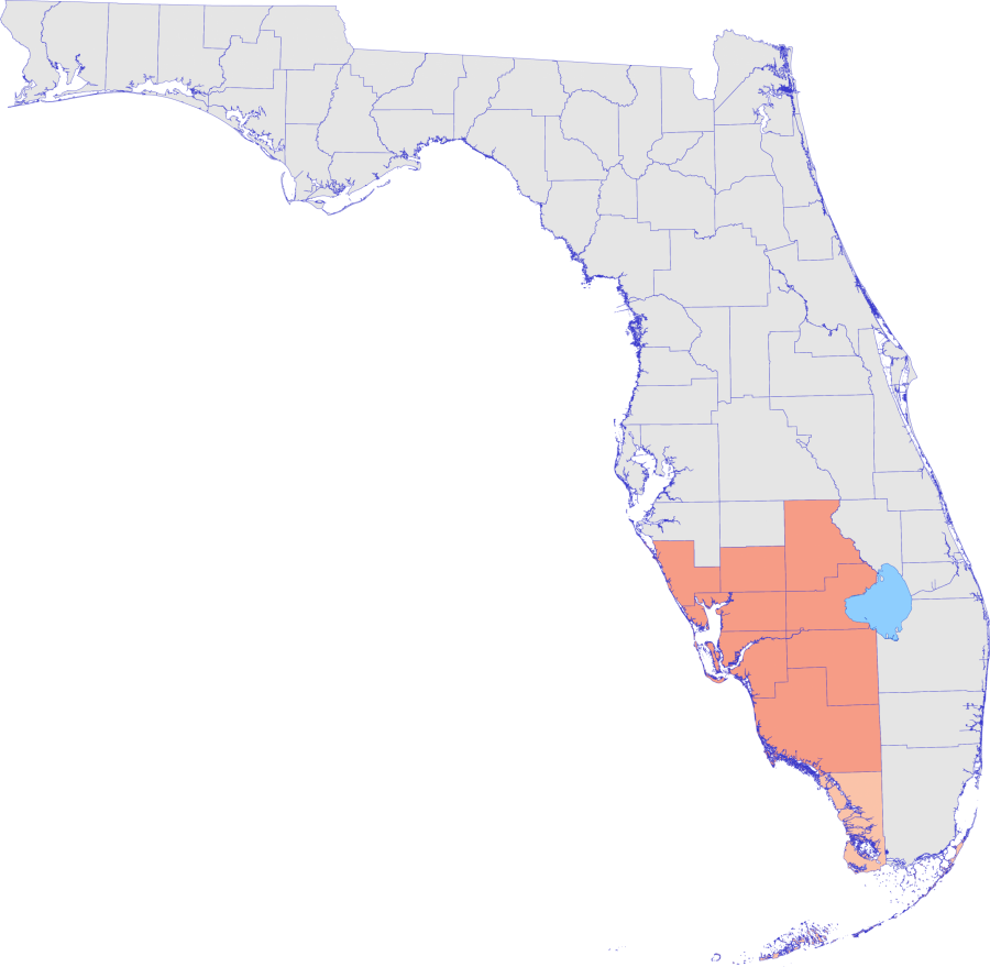 Florida Heat Map PNG