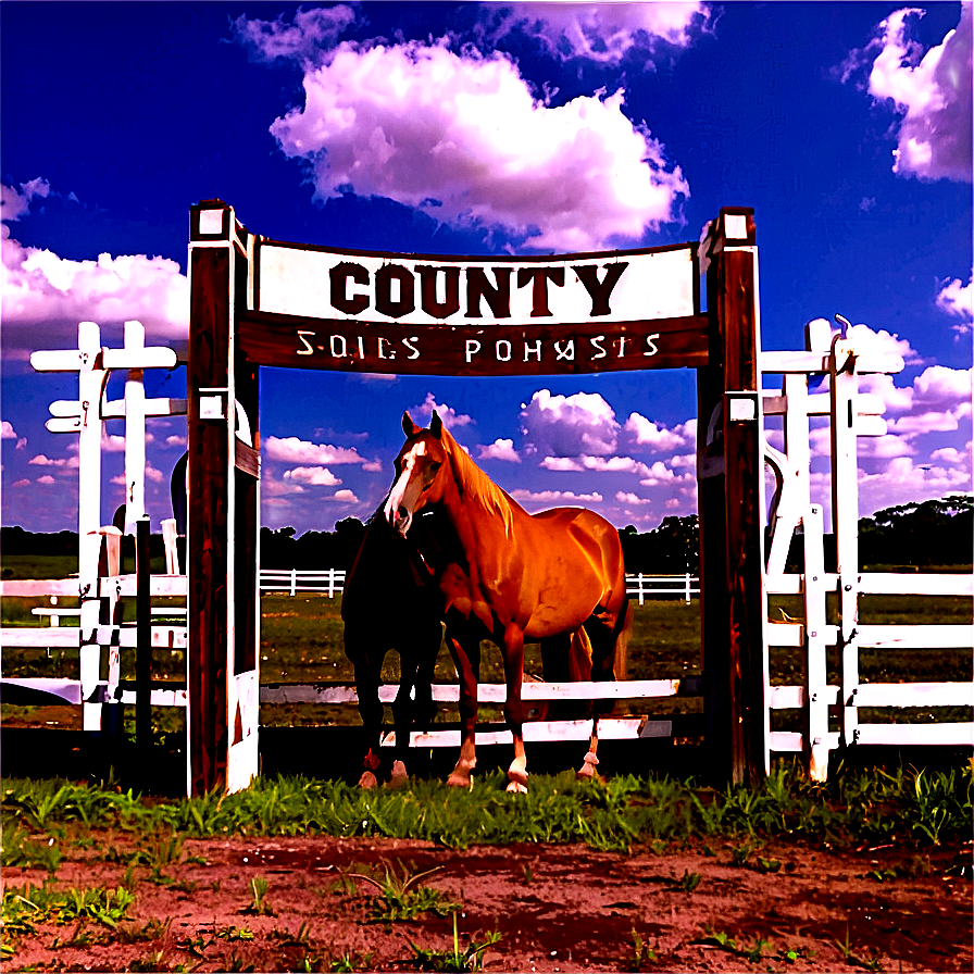 Florida Horse Farm Country Png Wlp72 PNG