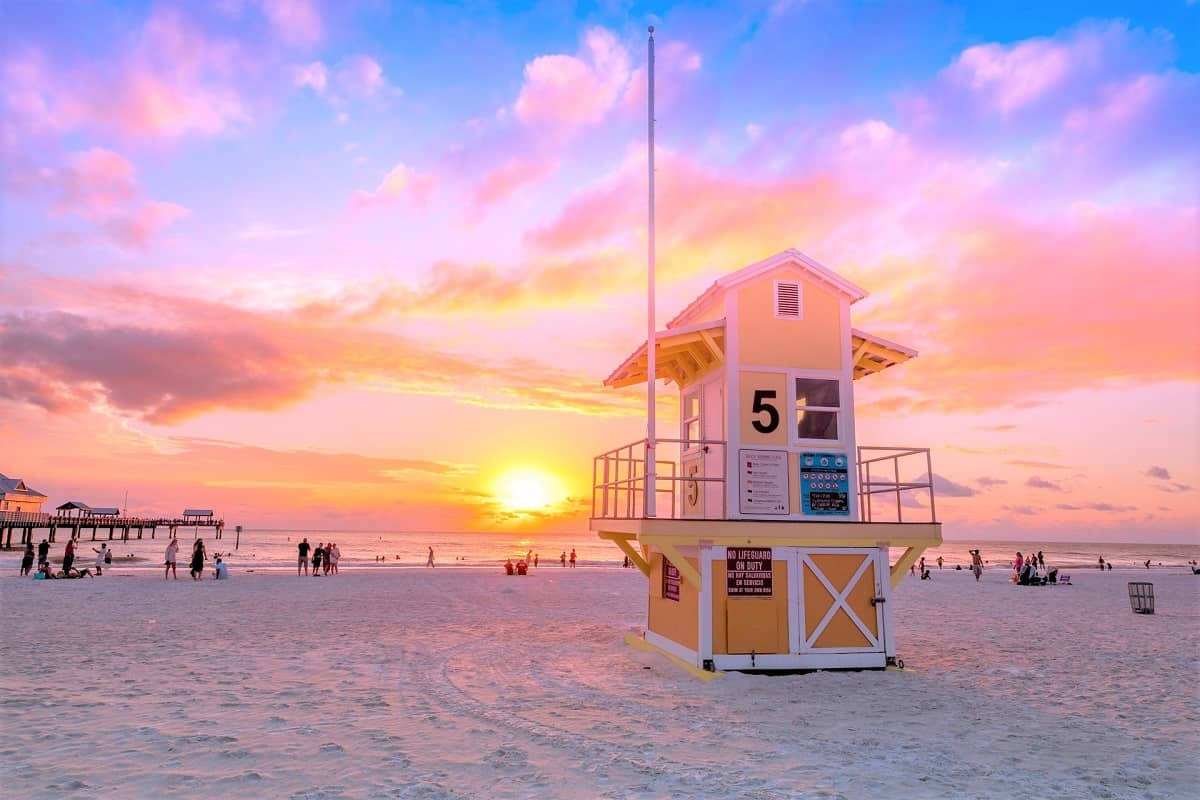 Florida Lifehouse & Sunset Wallpaper