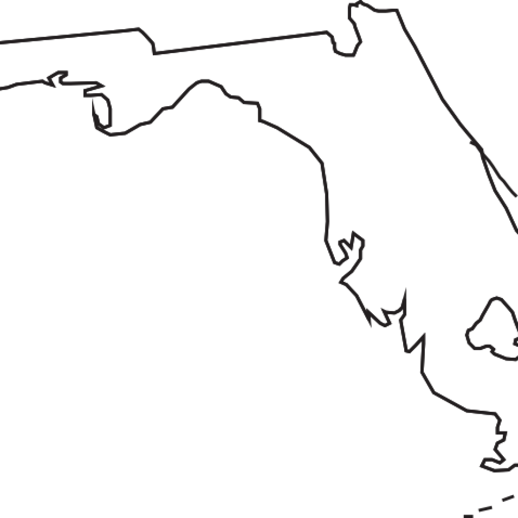 Florida Outline Map PNG