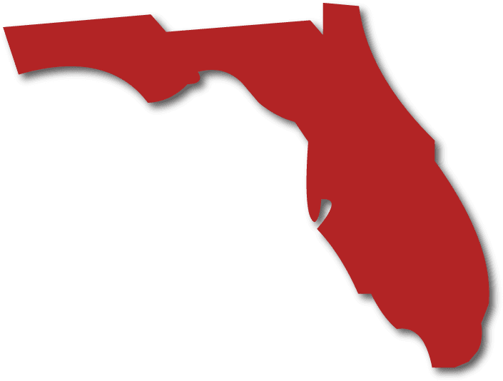 Download Florida Outline Red Background | Wallpapers.com