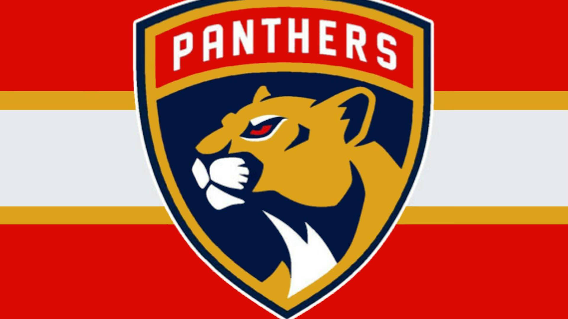 Stunning Florida Panthers in their striking Red and White Team Colors Wallpaper