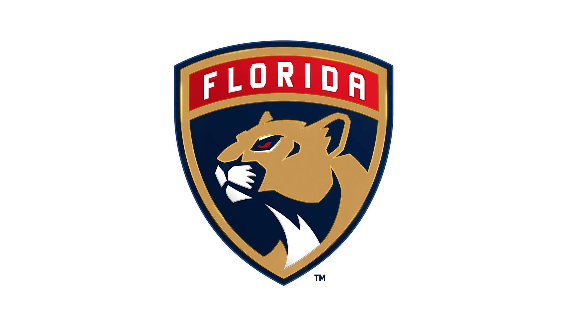 Florida Panthers Logo Tapet: Se det kølige Panthers-logo hele tiden. Wallpaper
