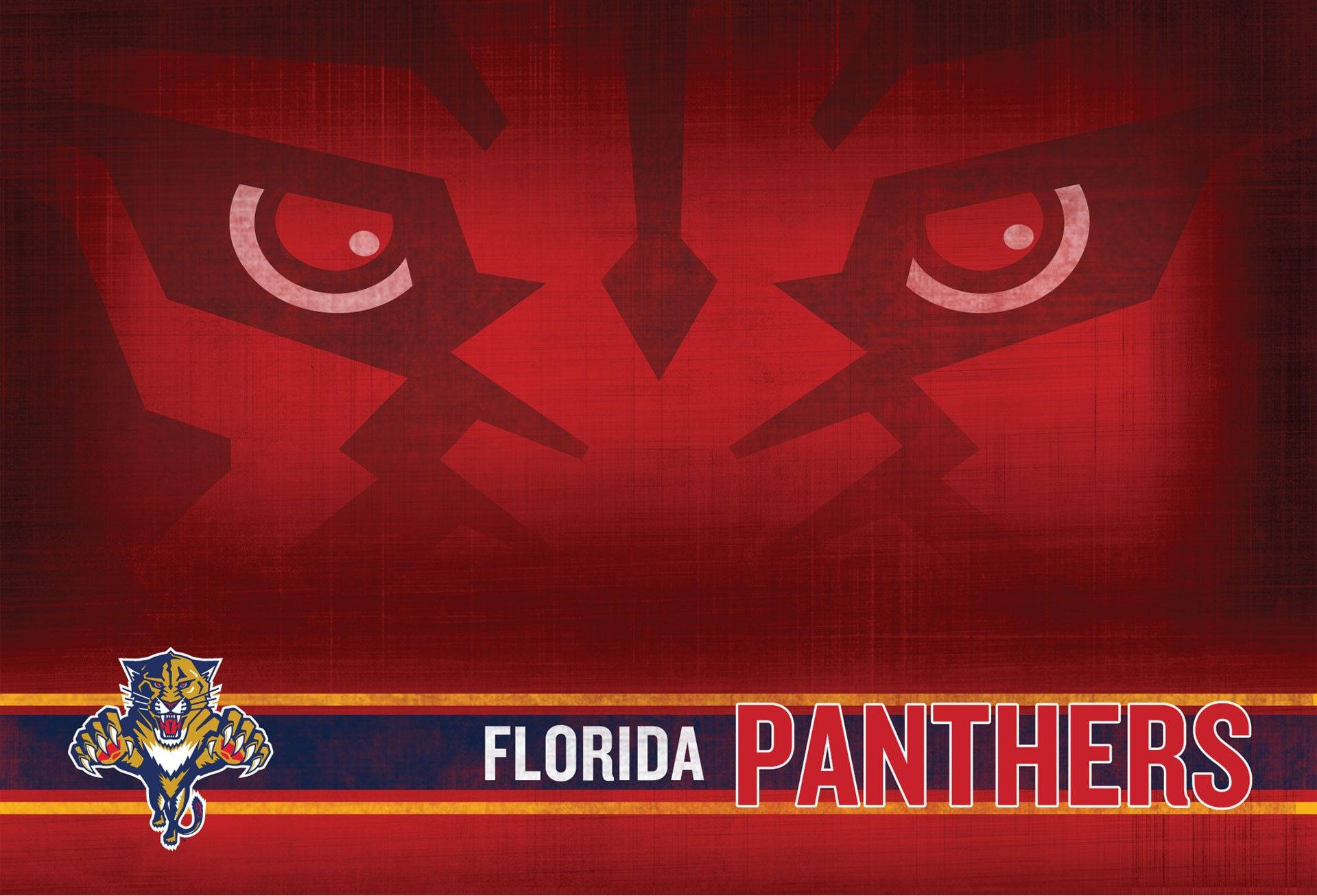 Florida Panthers Rød Banner Wallpaper