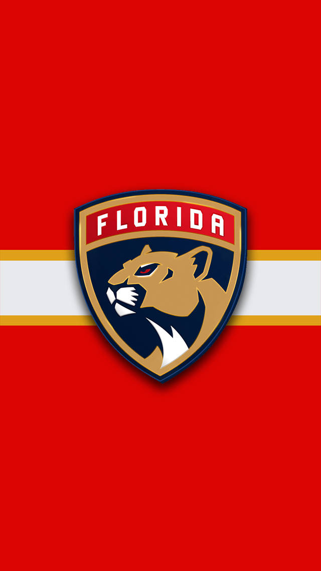 Florida Panthers Röd Iphone Xs Tapet. Wallpaper