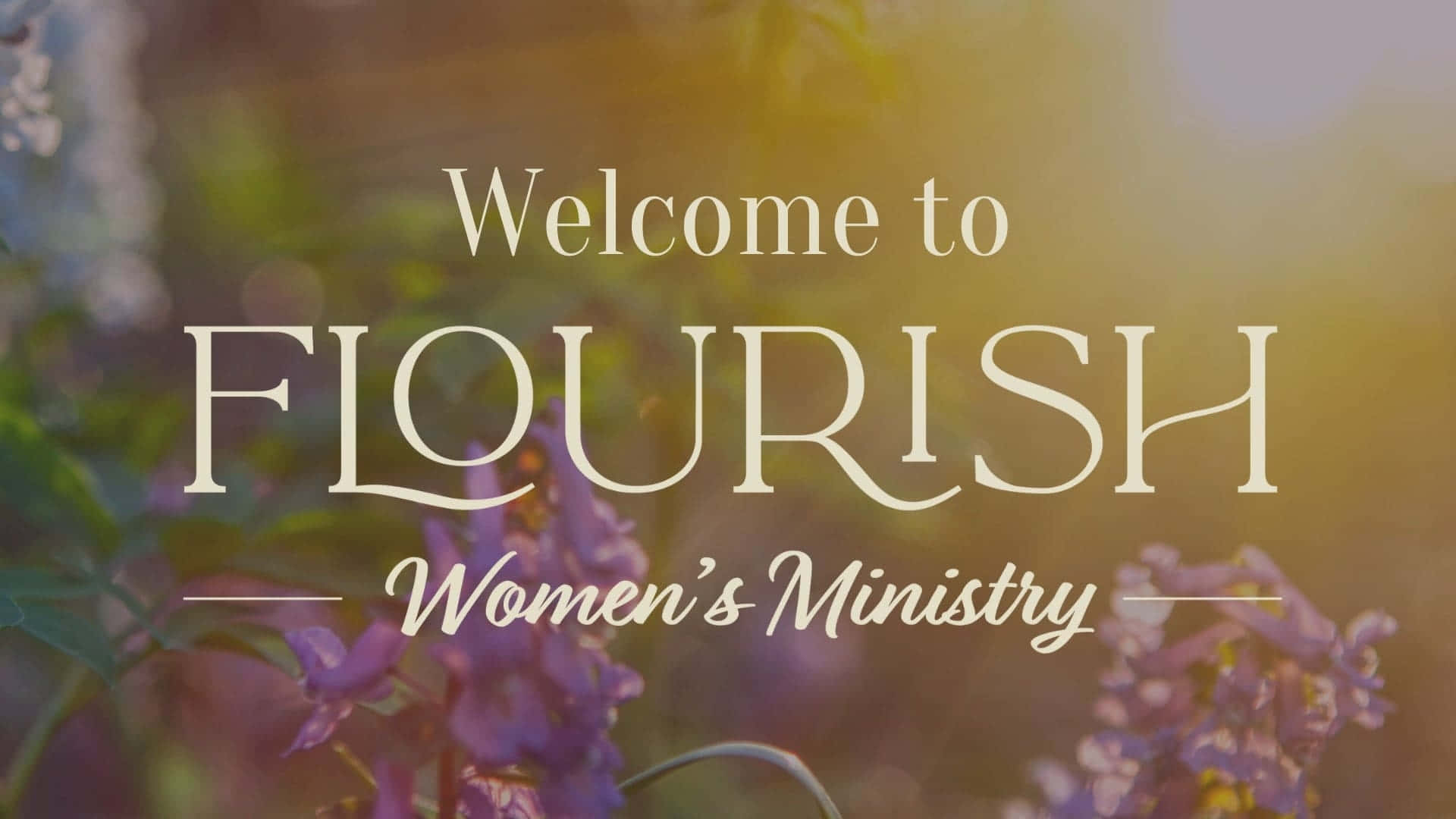 Flourish Vrouwen Ministerie Welkom Banner Achtergrond