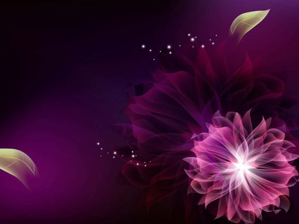 Colorful Flower Explosion in Abstract Garden Wallpaper