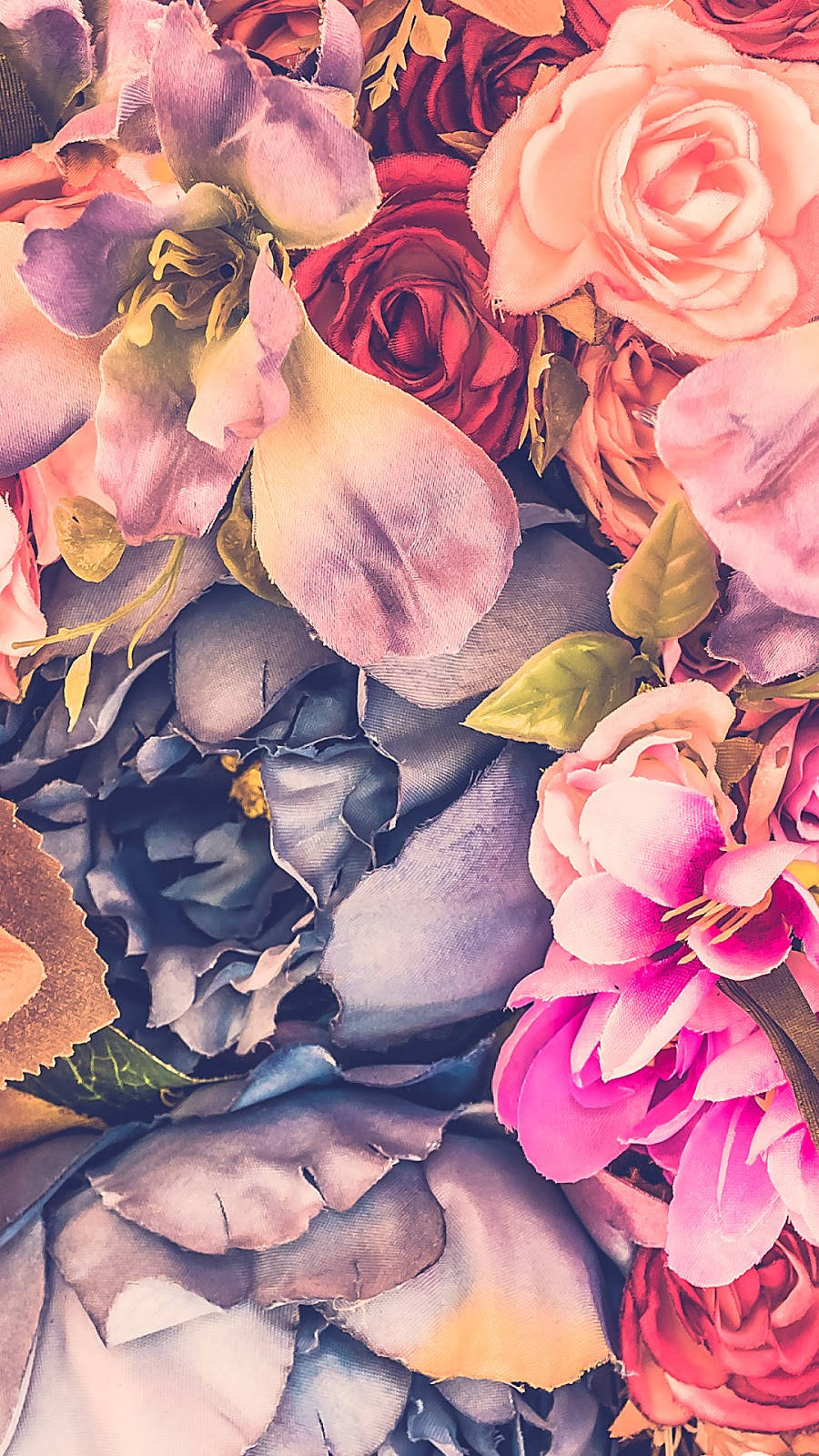 Blomsterassorteringblomstermönstrat Iphone-skal Wallpaper