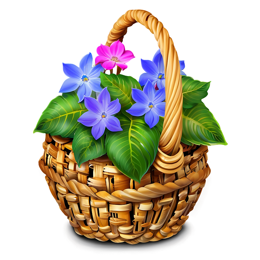 Download Flower Basket Png 88 | Wallpapers.com