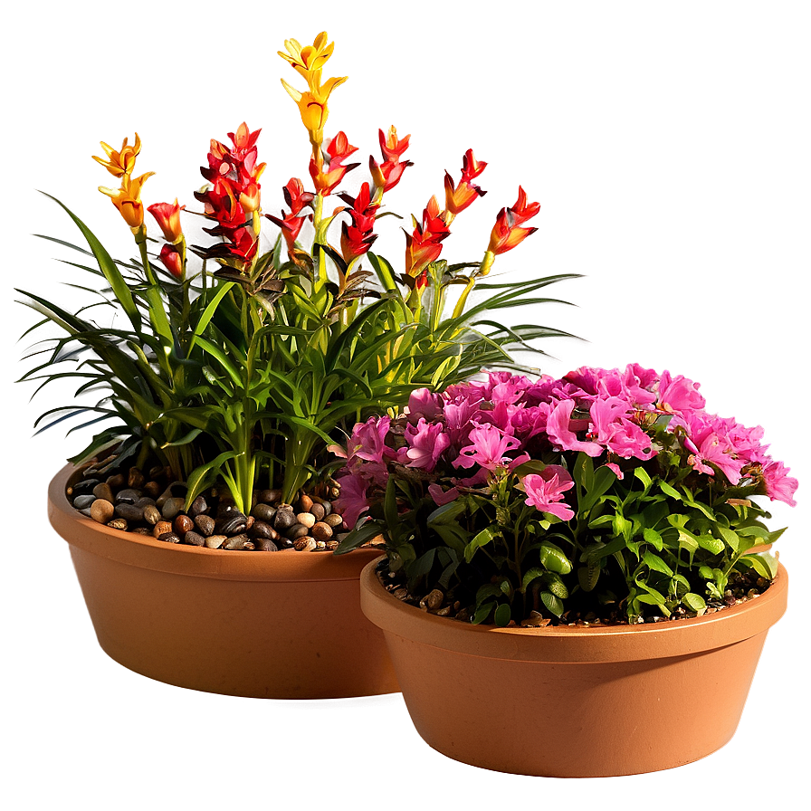Flower Bed Arrangement Png Bxu PNG
