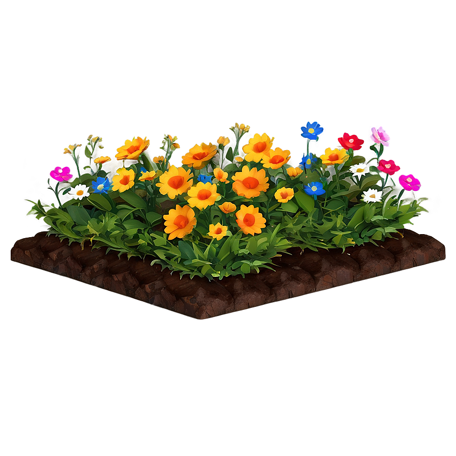 Flower Bed Creation Png 06272024 PNG