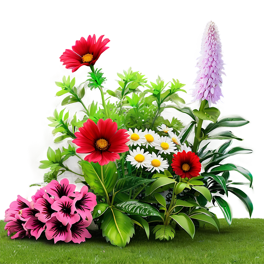 Flower Bed Design Png 06272024 PNG