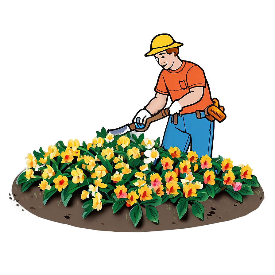 Flower Bed Maintenance Png Wvi4 PNG