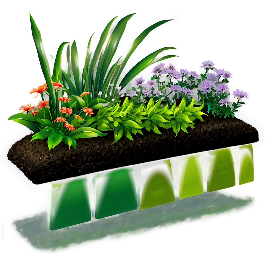 Flower Bed Mulching Png Yoc PNG