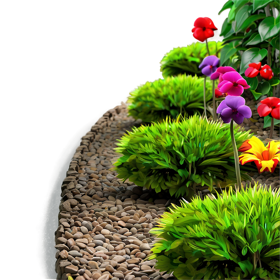 Flower Bed Pathway Png Rhx PNG