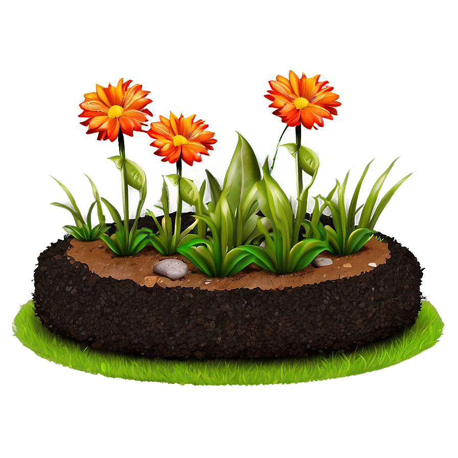 Flower Bed Soil Png Auf PNG