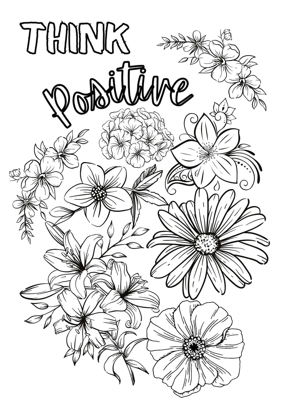Brighten up your day with these vibrant flower coloring pages.
