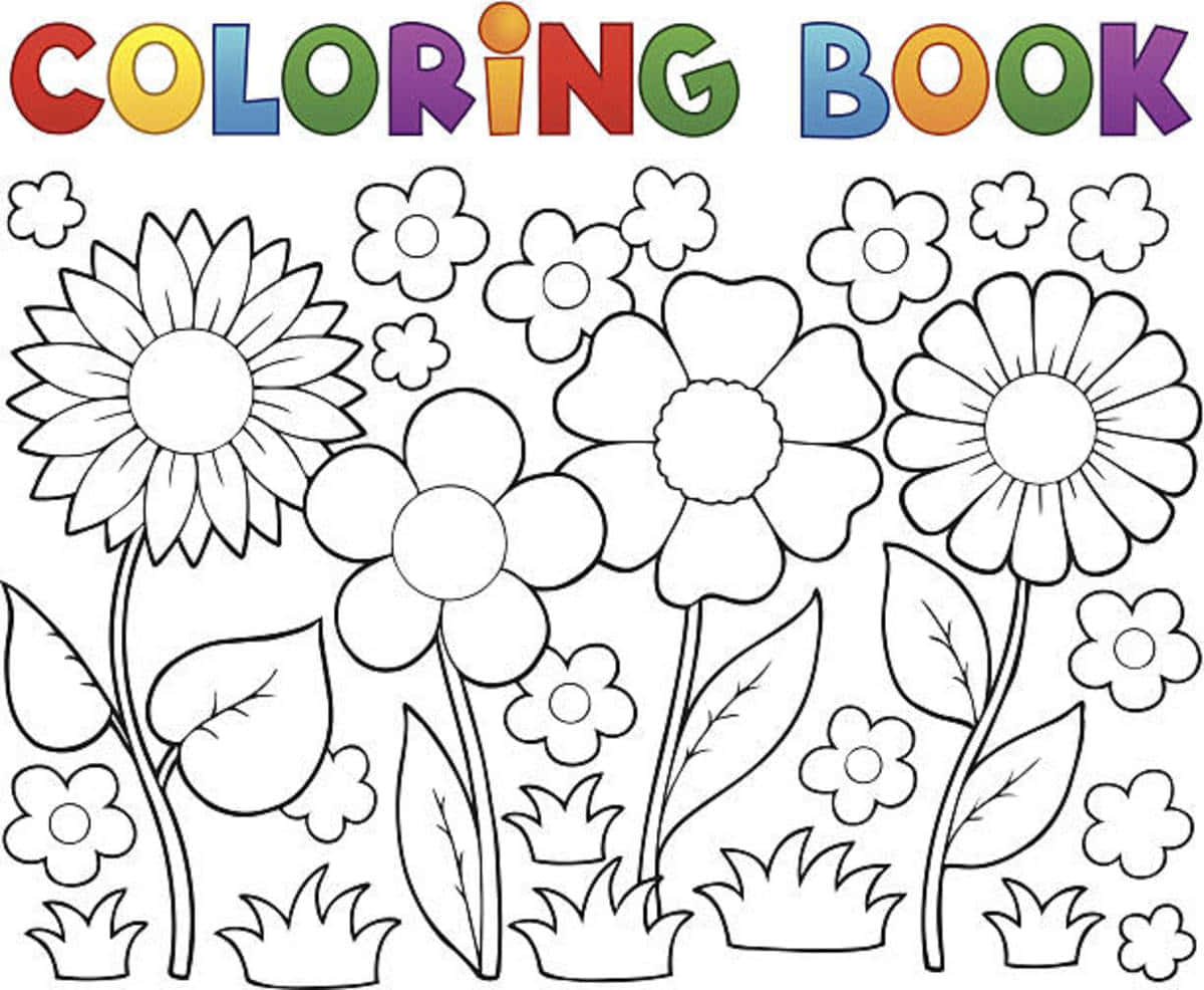 "Be Creative with Flower Coloring"