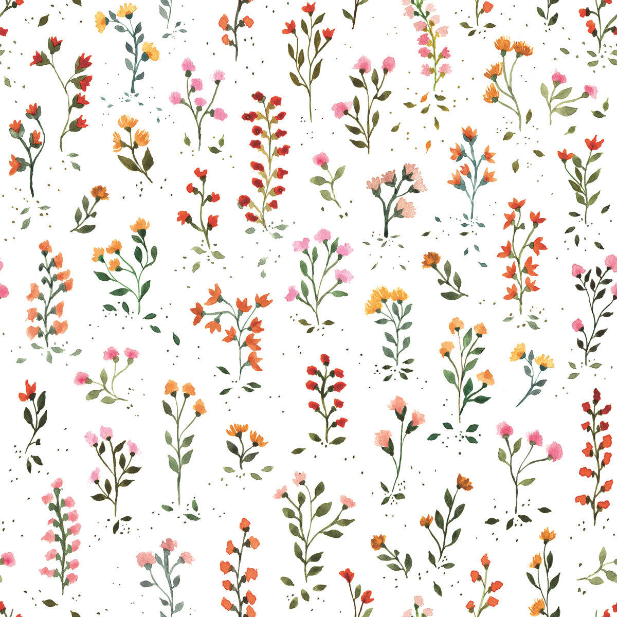 Blomsterdesignfärgglada Blommor I Olika Färger Wallpaper