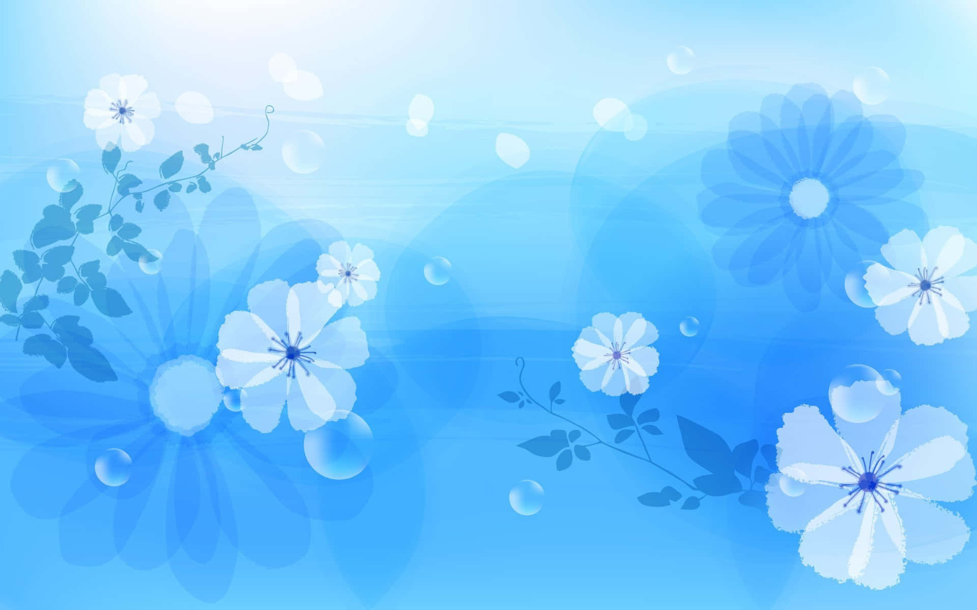 Blue Flowers Wallpapers Hd Wallpaper