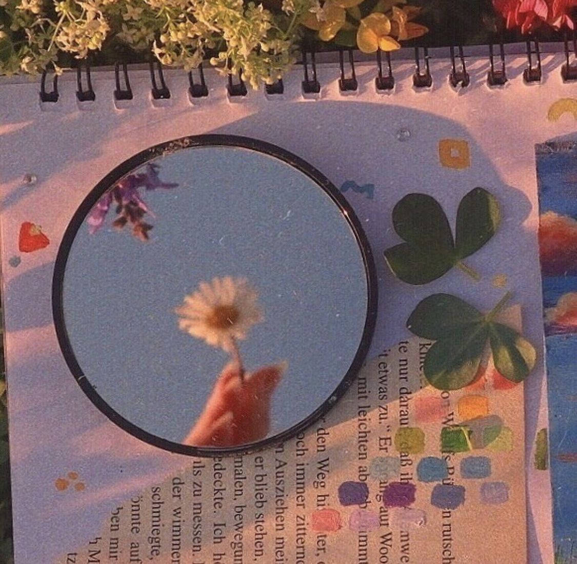 Flower Spejl Cottagecore Desktop Wallpaper