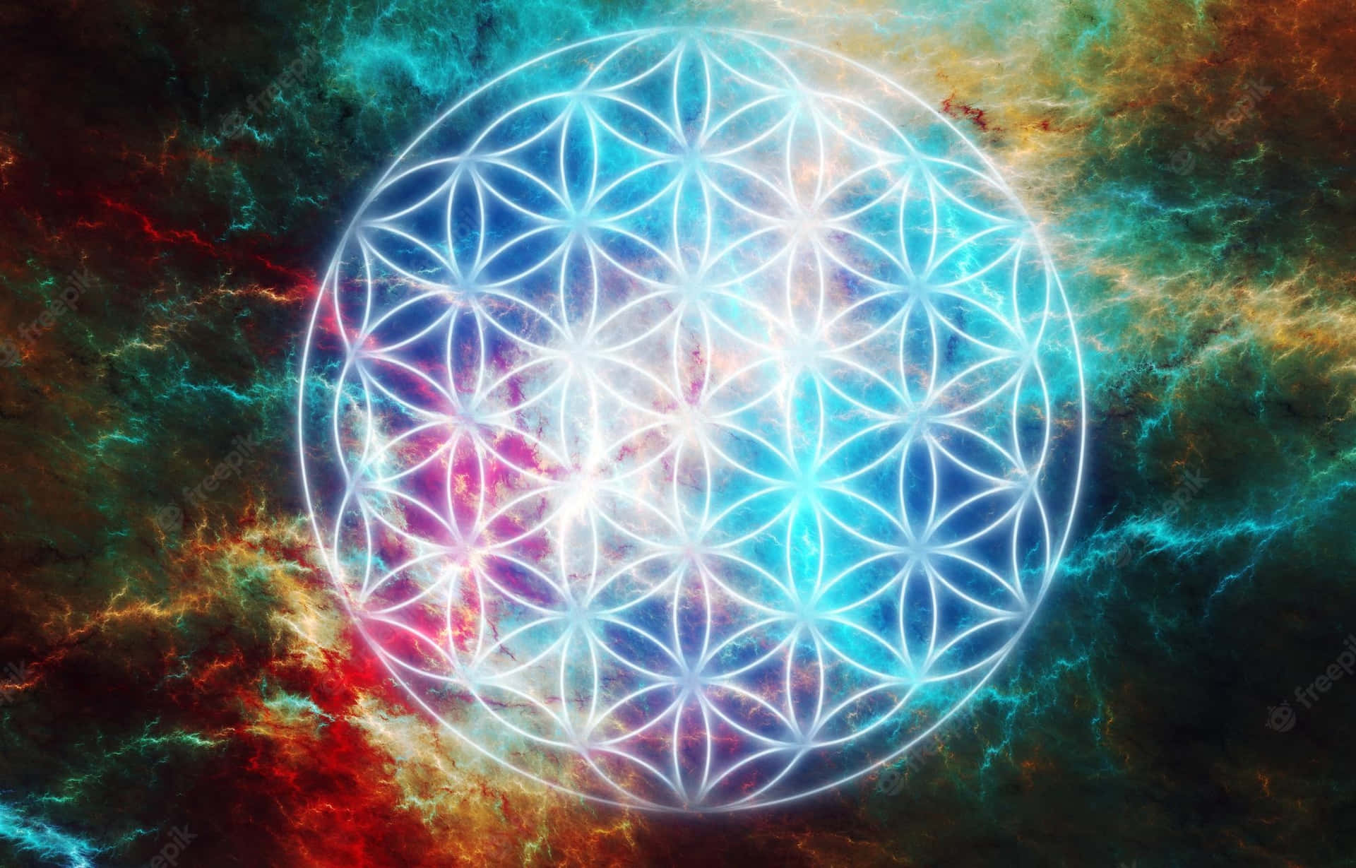 Sacred Geometry - The Flower Of Life Wallpaper