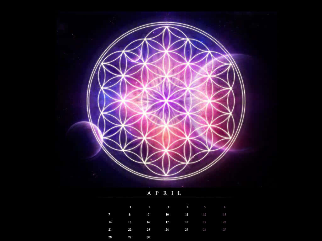 Flower Of Life Calendar By Person Wallpaper