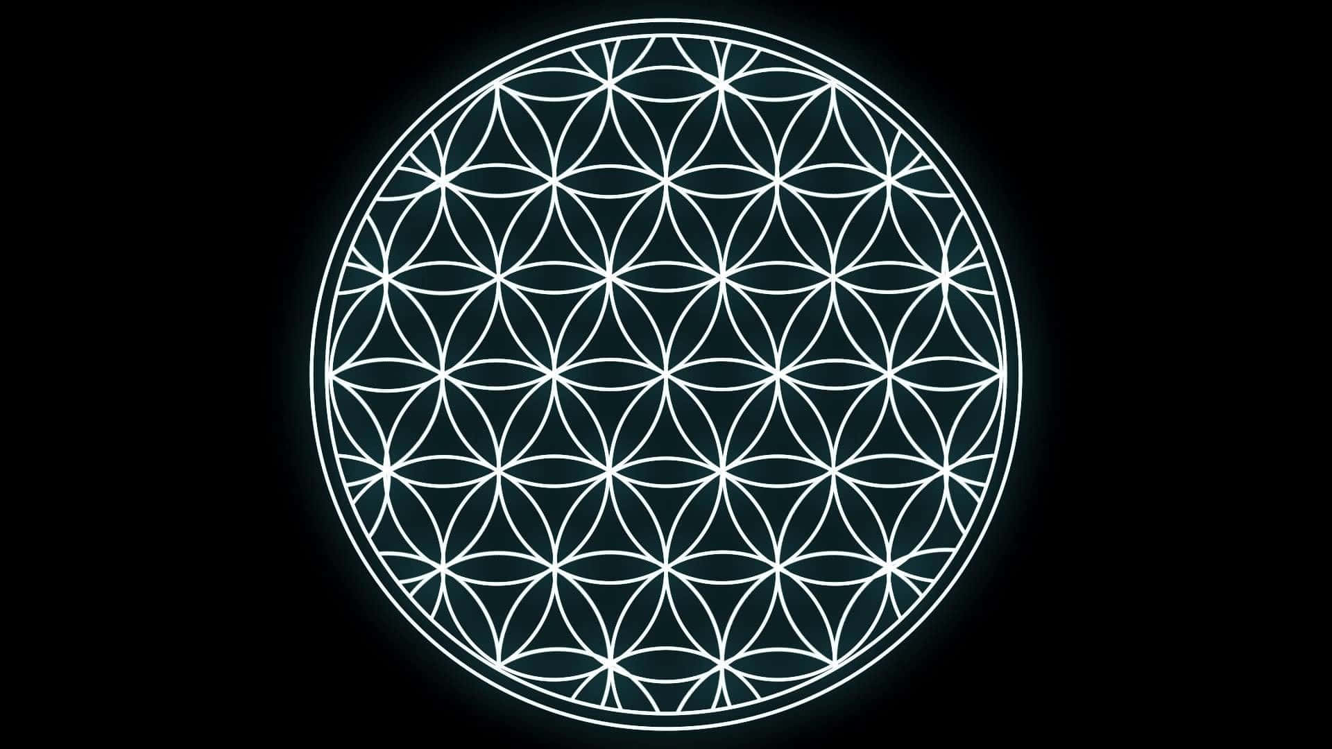 Discover the Origins of All Things with the Sacred Symbol of the Flower of Life Wallpaper