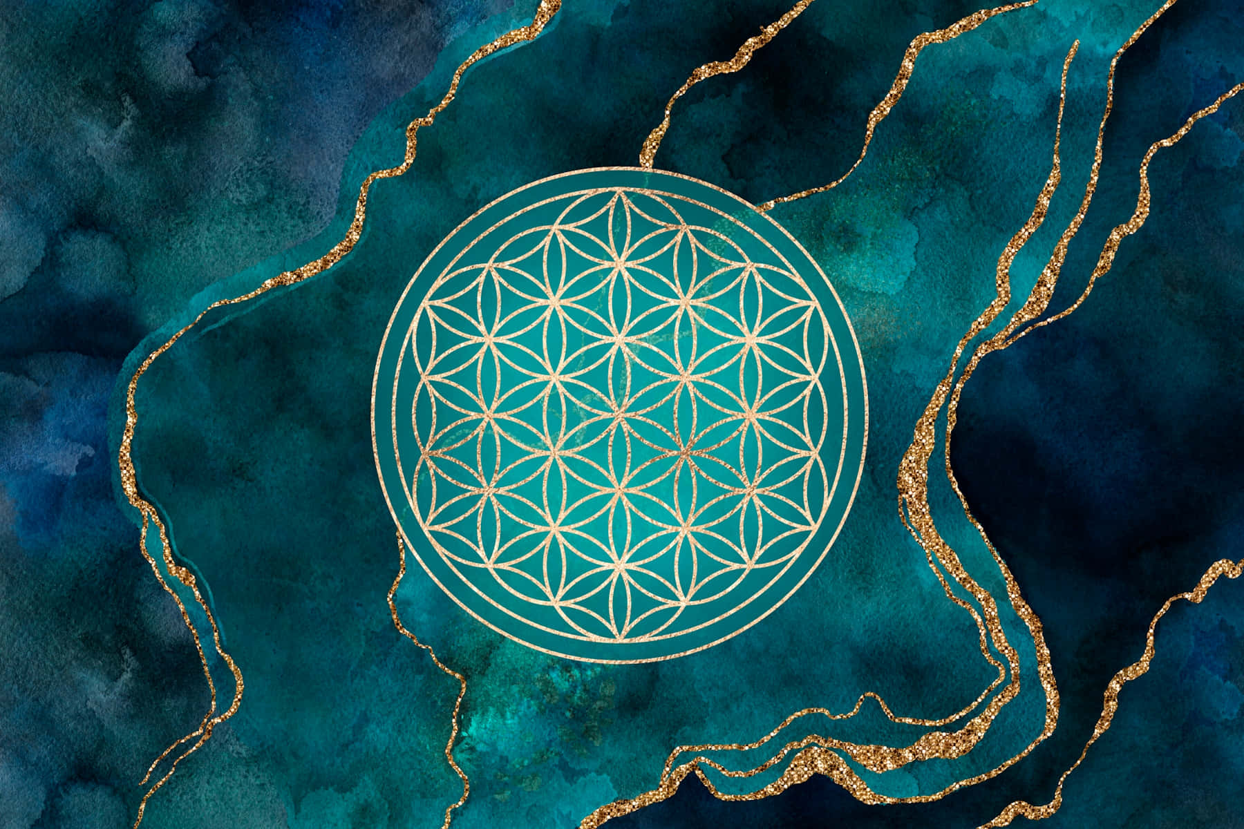 Download Unlock the beauty of the sacred flower of life Wallpaper |  