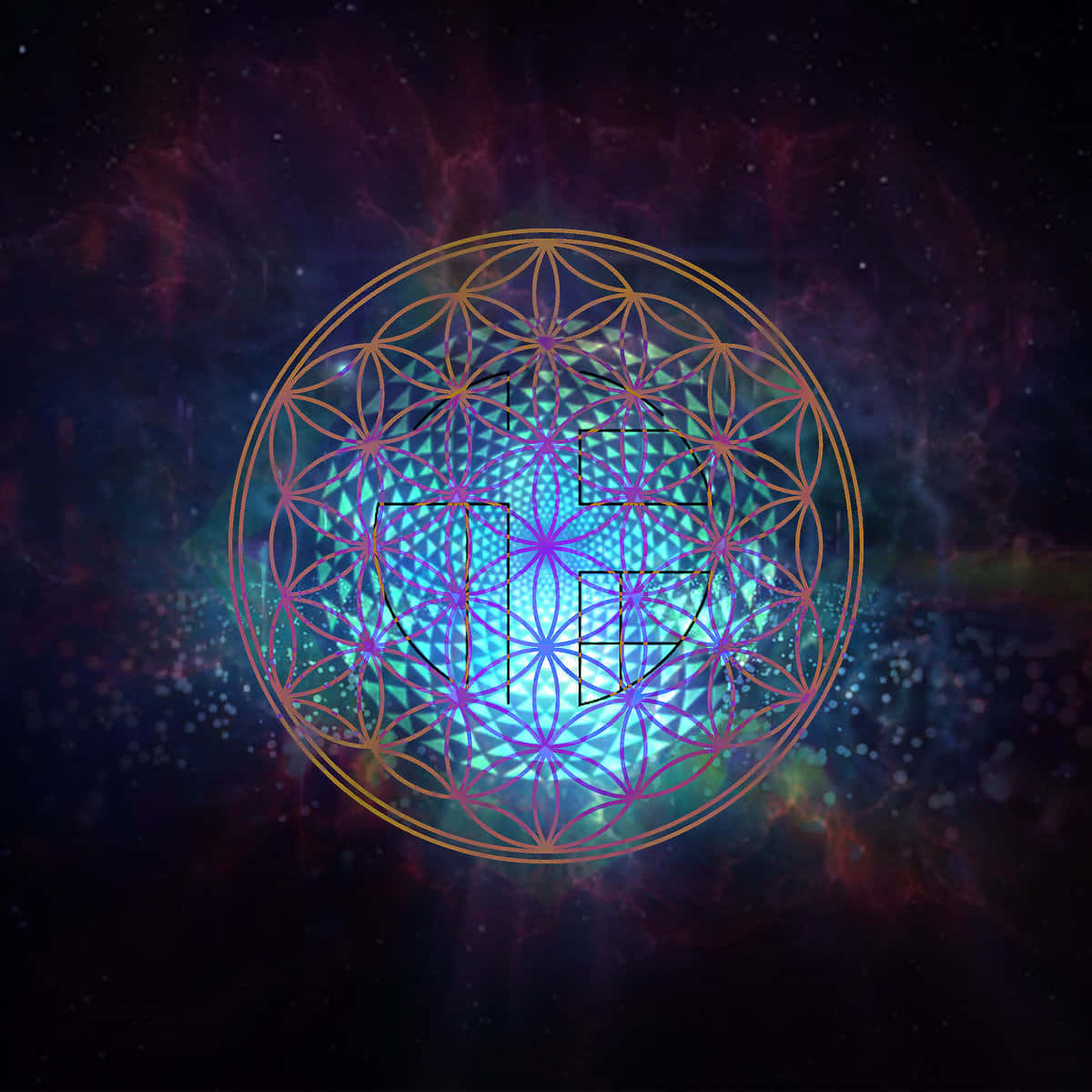The Flower Of Life Symbol Celebrates Balance And Oneness Wallpaper