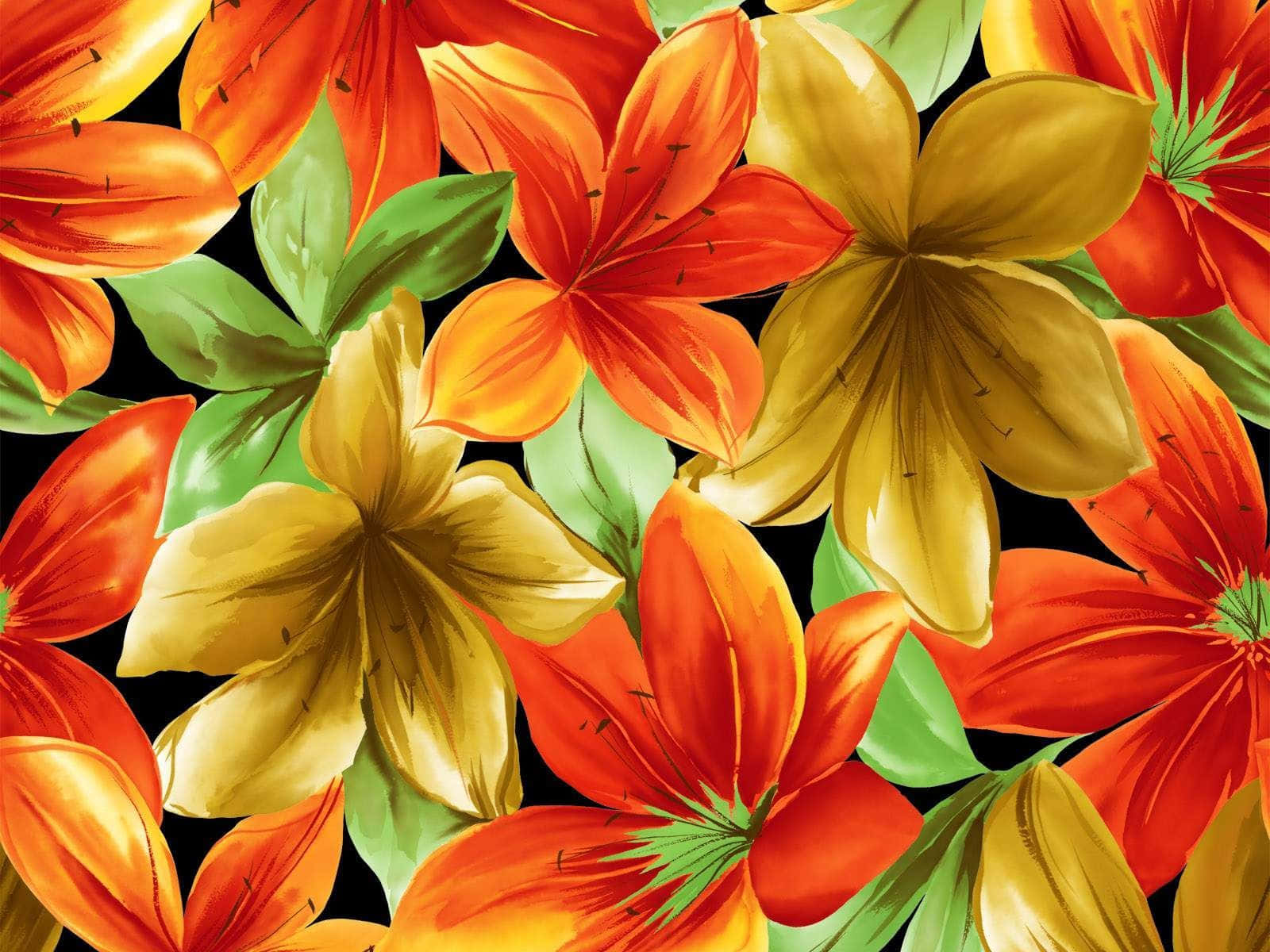 Tropical Flower Painting Picture