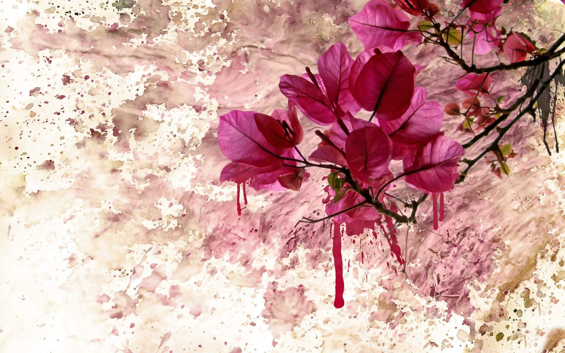 Imagende Pintura De Flores Japonesas