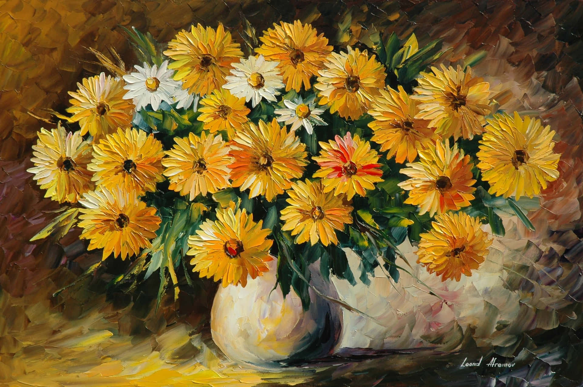 Sunflower Flower Painting Picture