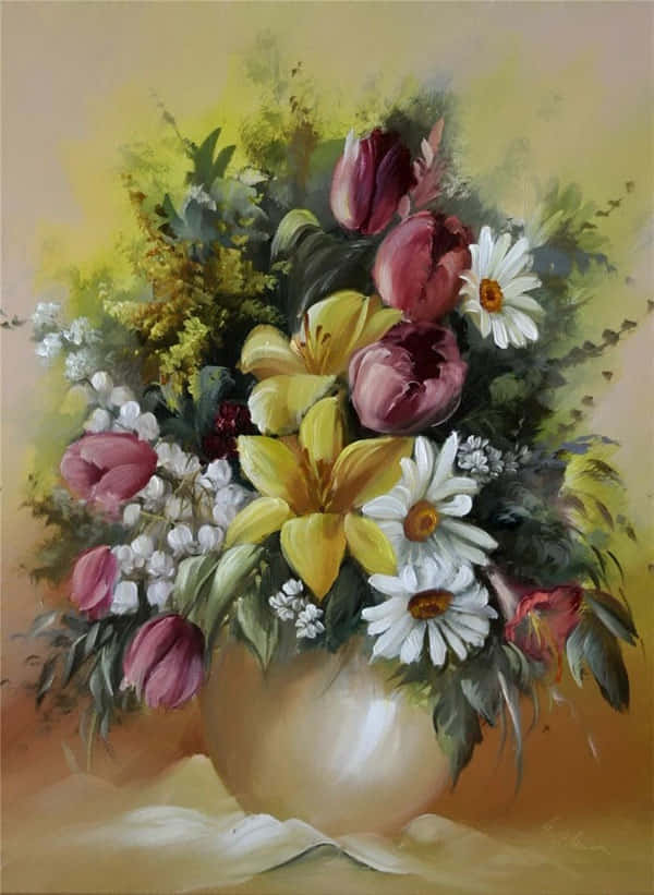 Flower Vase Painting Pictures