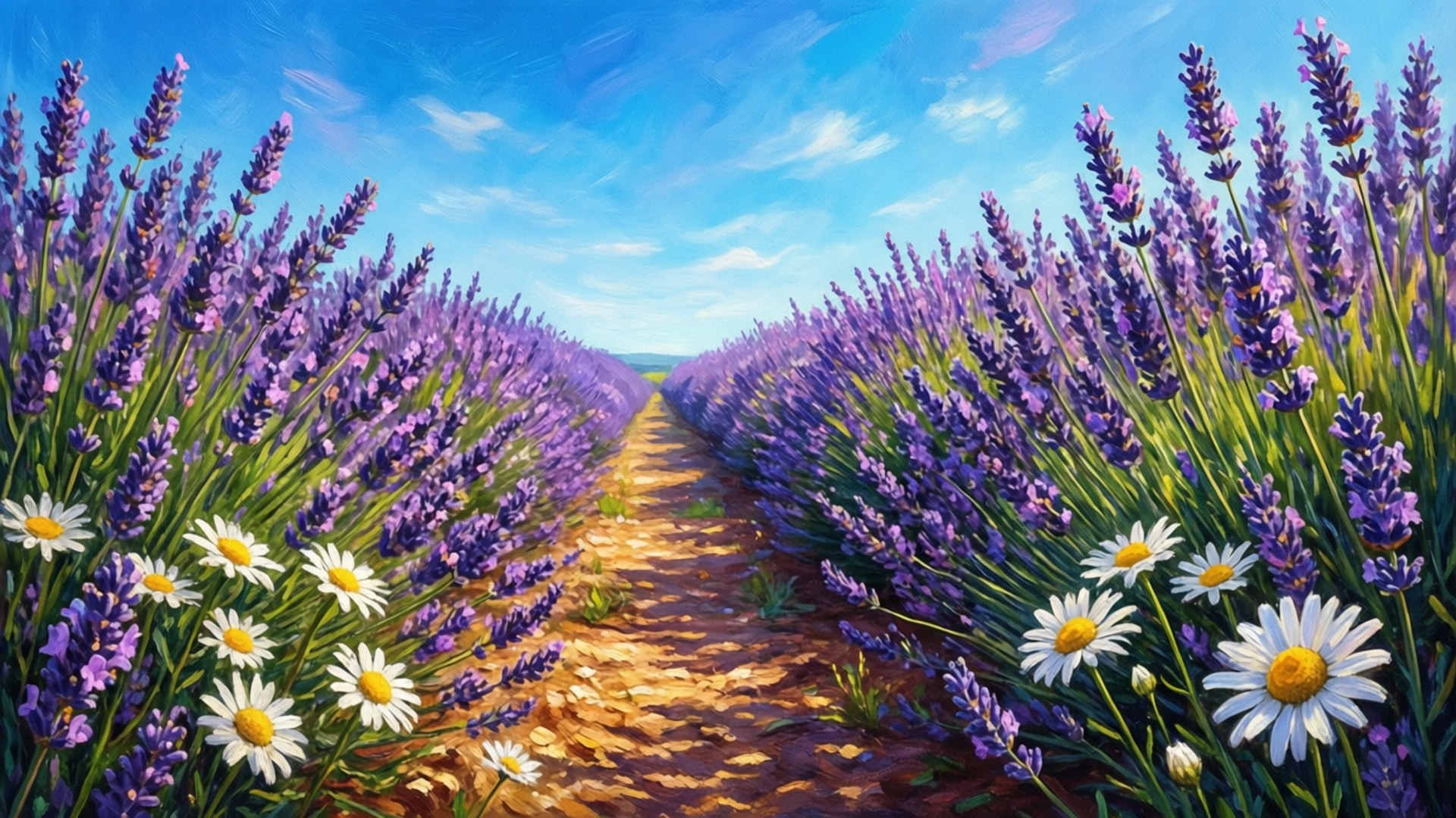 Blumenweg Wallpaper